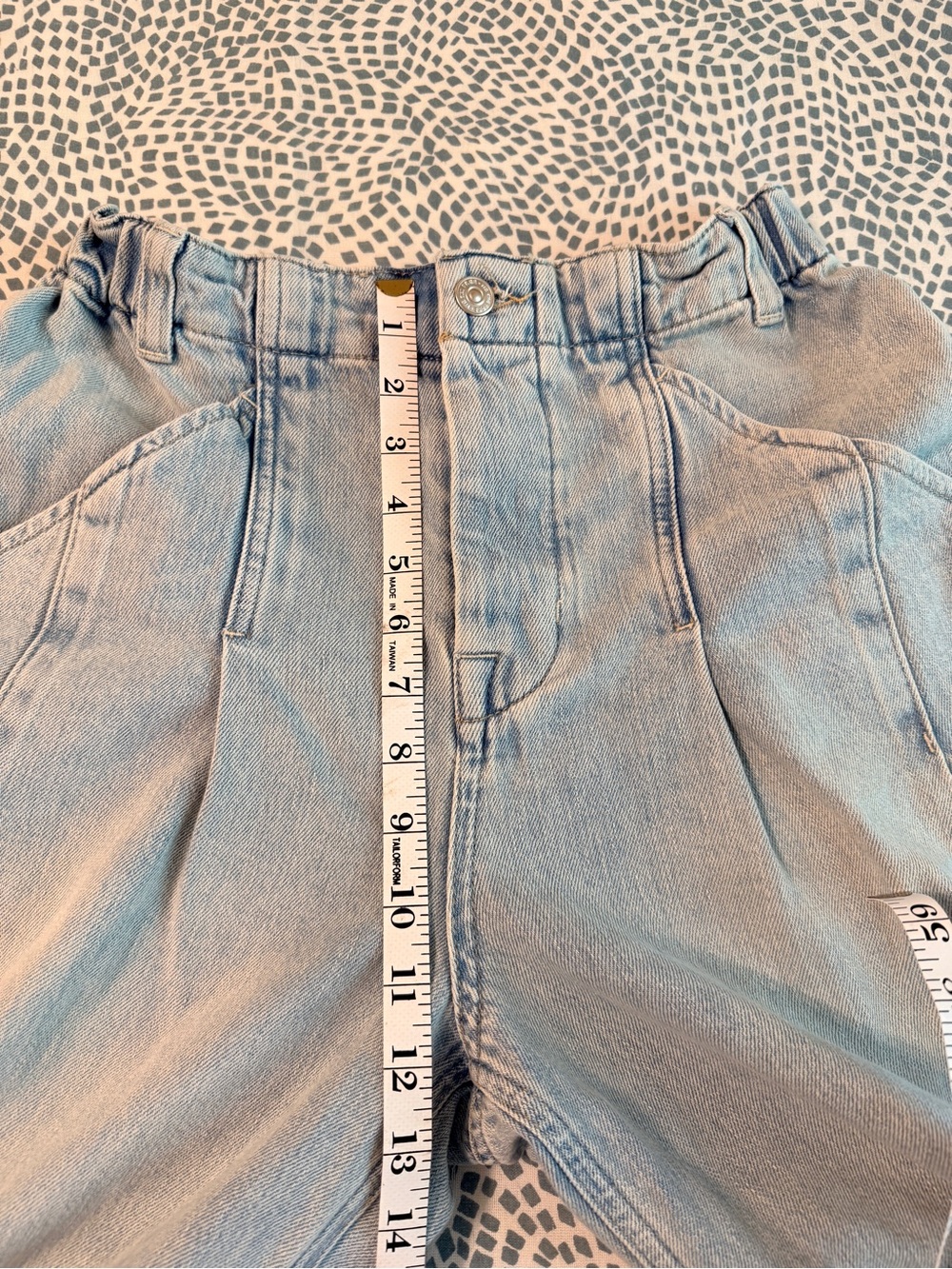 We The Free Free People La Vida Pull-On Wide Leg Jeans Bleached Blue NWOT - Picture 11 of 16